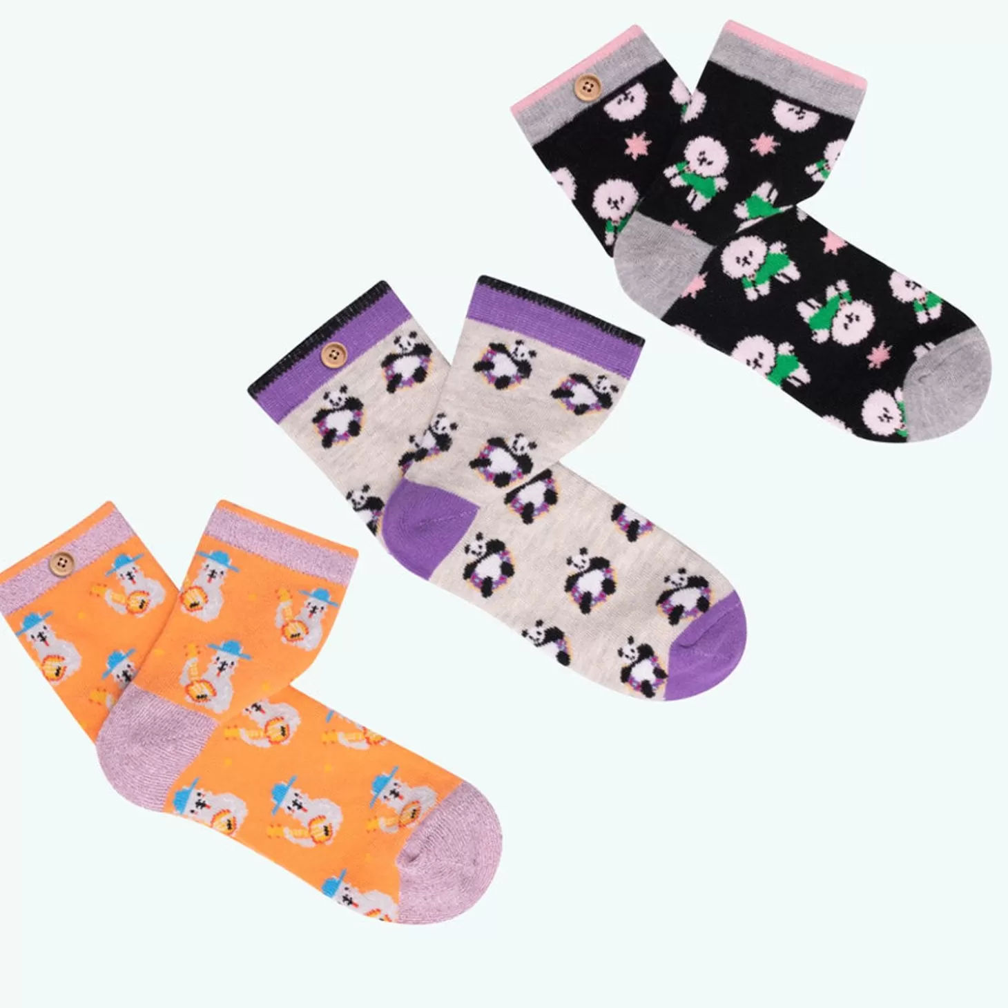 Cabaïa Crazy Animals< Chaussettes 25/30 Et 31/35