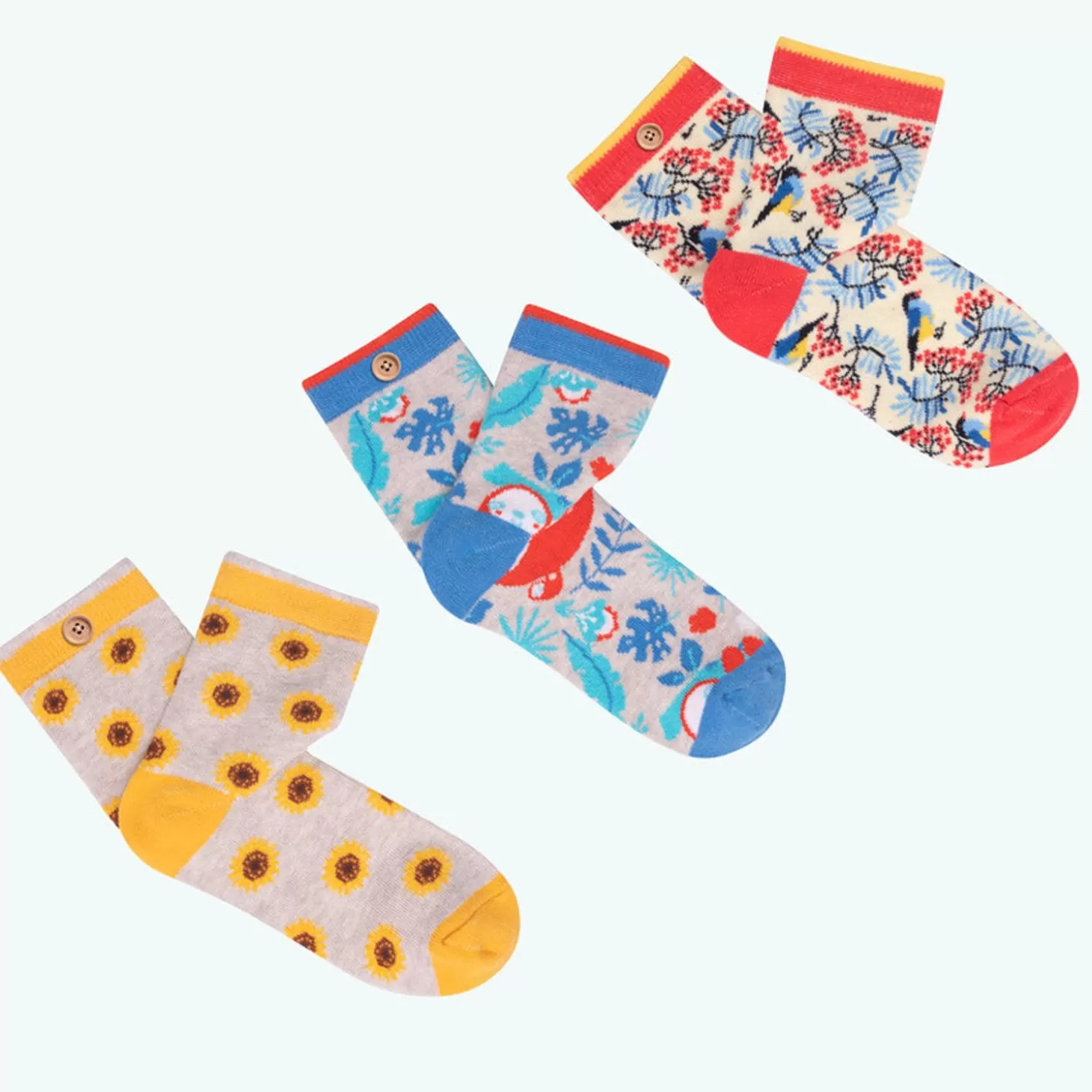 Cabaïa Flower Power< Chaussettes 25/30 Et 31/35