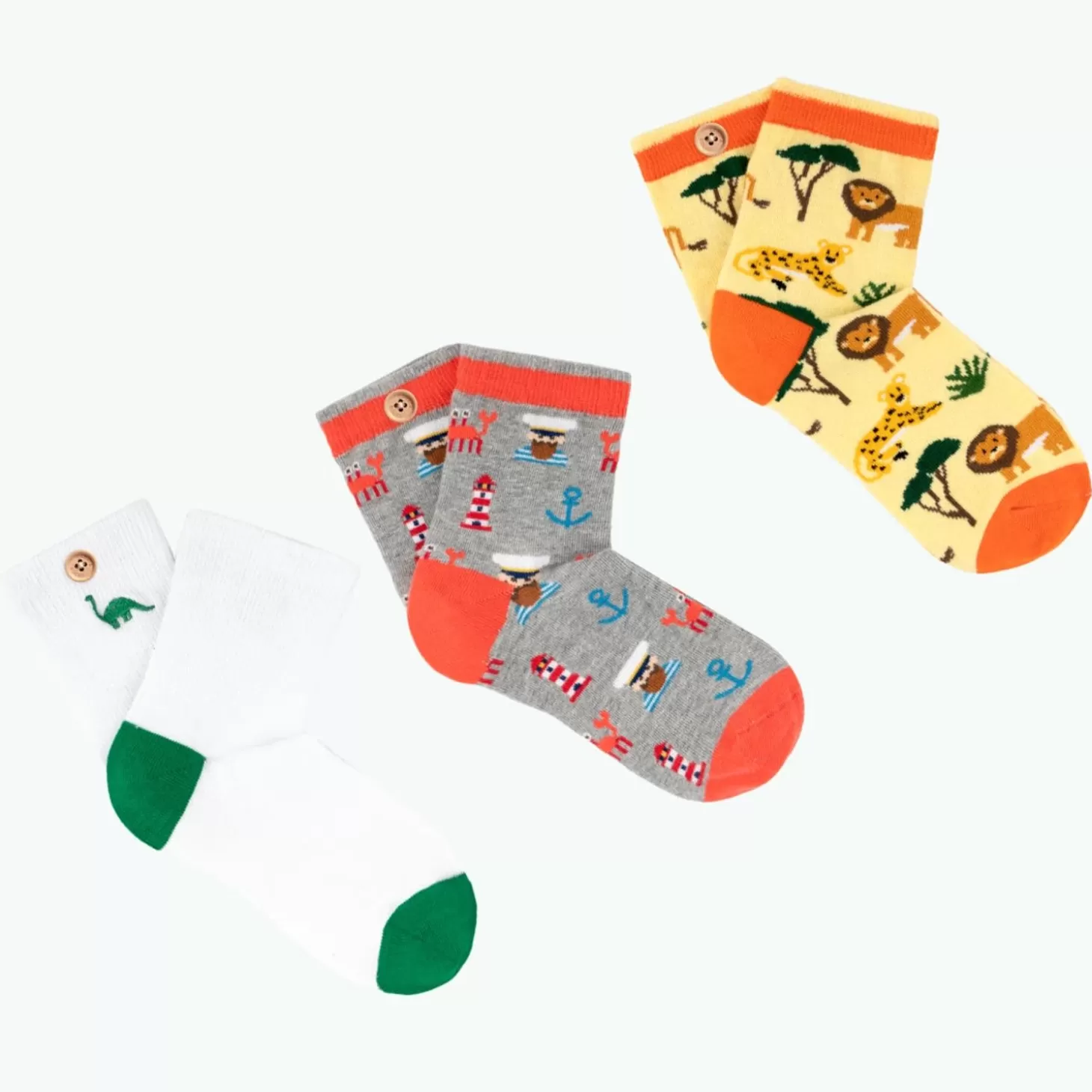 Cabaïa Les Aventuriers En Herbe< Chaussettes 25/30 Et 31/35